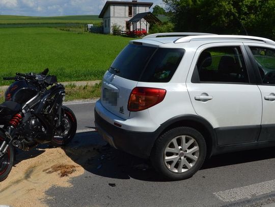 Wypadek w Lipsku. 43-letnia motocyklistka w szpitalu
