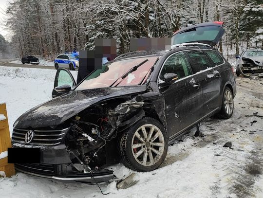 Wypadek z udziałem dwóch pojazdów w Tomaszowie Lubelskim.