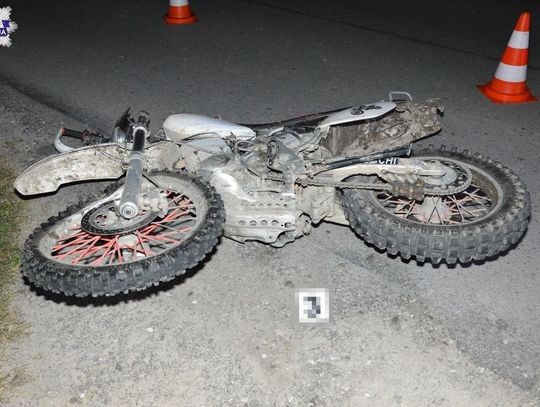 Wypadek w Wólce Wieprzeckiej. Młody motocyklista w szpitalu