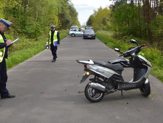 Wypadki motocyklistów. 81-latek zmarł, 25-latek trafił do szpitala