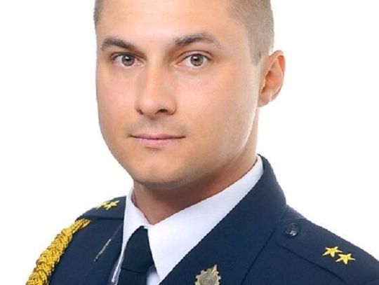 Oficer prasowy Komendy Miejskiej Państwowej Straży Pożarnej w Białej Podlaskiej mł. kpt. Marek Waszczuk