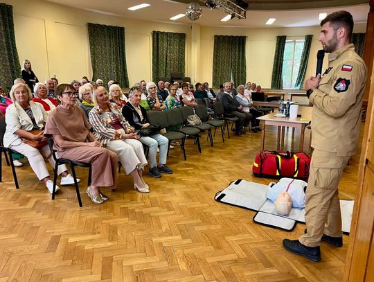 Spotkanie dla zamojskich seniorów odbyło się 15 września w ramach projektu socjalnego „Bezpieczny Senior”.