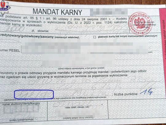 112 km/h na liczniku miał kierujący Audi, który jechał ul. Piłsudskiego w Zamościu nie zważając na ograniczenia prędkości obowiązujące w terenie zabudowanym.