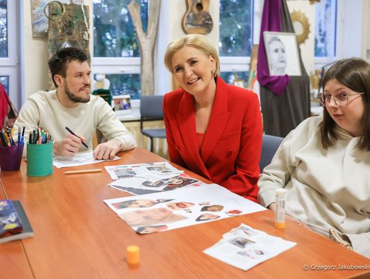 Zamość: Agata Kornhauser-Duda w Stowarzyszeniu Pomocy Dzieciom Niepełnosprawnym