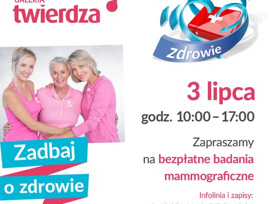 Zamość: Bezpłatne badania mammograficzne w Galerii Twierdza