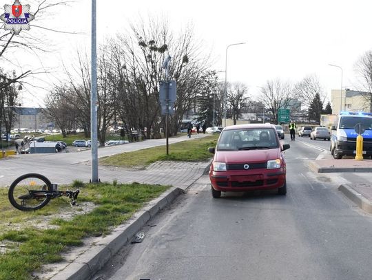 Potrącenie rowerzysty w Zamościu. Cyklista był pijany.