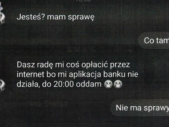 21-latka w aplikacji Messenger dostała wiadomość wysłaną z profilu koleżanki z pracy. Okazało się, że napisał do niej oszust.
