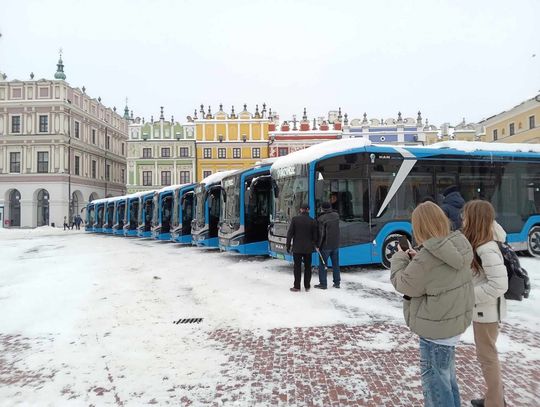 5 grudnia odbyło się uroczyste przekazanie 14 autobusów elektrycznych marki MAN zakupionych przez MZK.
