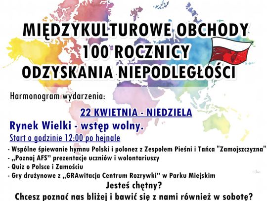 Zamość: Hymn, polonez i historyczne quizy. Młodzież świętuje 100-lecie niepodległości