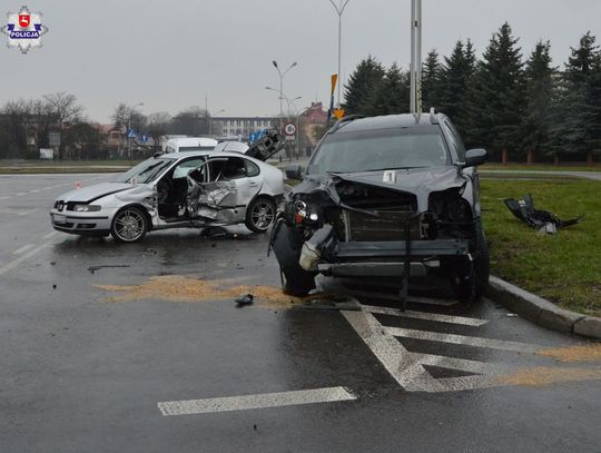 Zamość: Kolizja na ul. Wyszyńskiego. Sprawca miał marihuanę