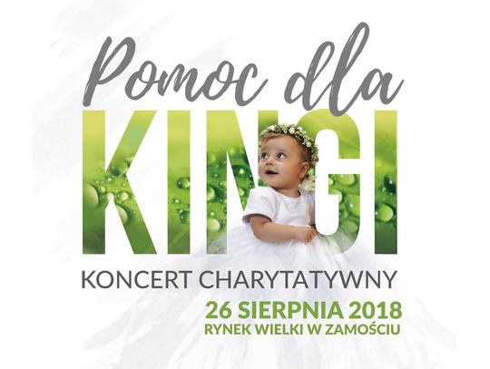 Zamość: Koncert charytatywny "Pomoc dla Kingi" w tę niedzielę