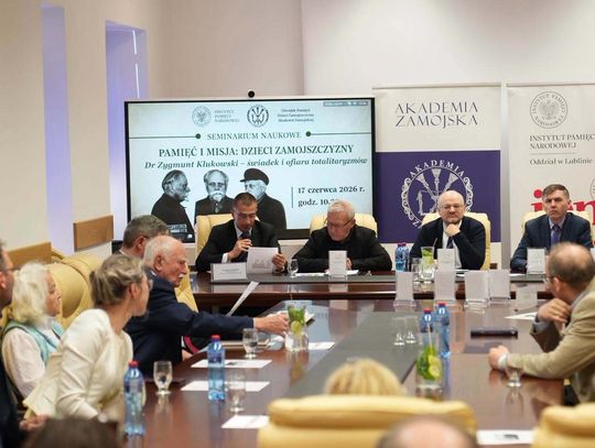 Seminarium pod hasłem „Pamięć i misja: Dzieci Zamojszczyzny. Dr Zygmunt Klukowski – świadek i ofiara totalitaryzmów” odbyło się 17 czerwca. Fot. AZ