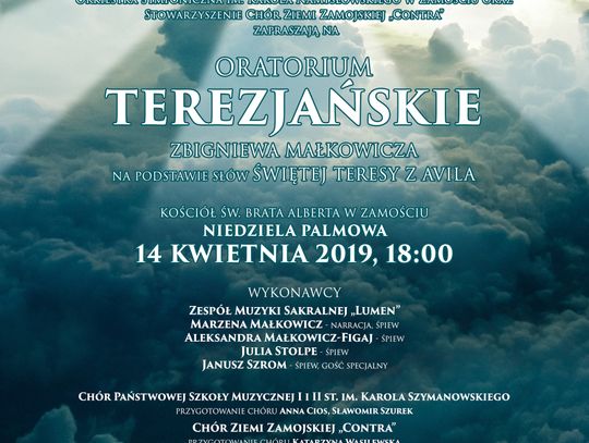 Zamość: Oratorium Terezjańskie - zaproszenie na wyjątkowy koncert