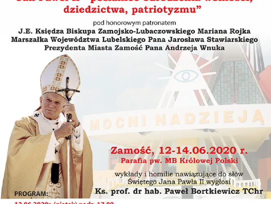 Zamość: Pamięci papieża Jana Pawła II