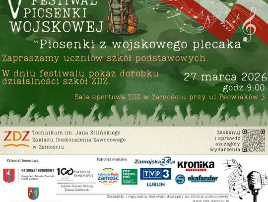 Zamość: Piosenka, która szła do wojska. Wielki konkurs patriotyczny dla szkół podstawowych Zamość: Piosenka, która szła do wojska. Wielki konkurs patriotyczny dla szkół podstawowych
