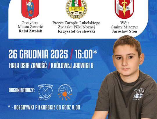 Zamość: Pomóżmy Kubie i jego tacie. Turniej Piłkarski w drugi dzień świąt będzie dla nich W drugi dzień świąt Bożego Narodzenia (26 grudnia) w hali OSiR przy ul. Królowej Jadwigi 8 w Zamościu odbędzie się już po raz 11. Świąteczny Charytatywny Turniej Piłkarski.
