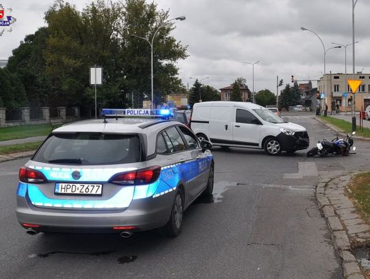 Zamość: Wypadek 17-letniego motocyklisty na ul. Wojska Polskiego