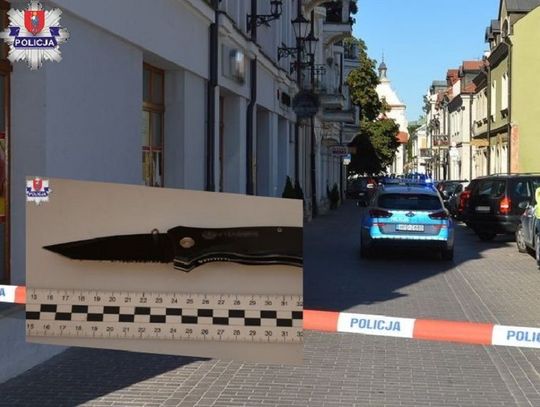 Zamość: Za ugodzenie nożem na ulicy dostał zarzut uszkodzenia ciała