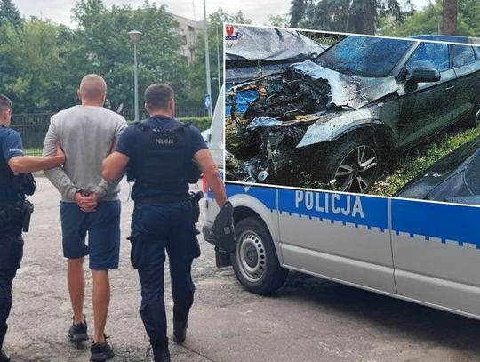 Policjanci z zamojskiej komendy będąc po służbie, zatrzymali 25-latka podejrzanego o podpalenie Audi i uszkodzenie dwóch innych samochodów.