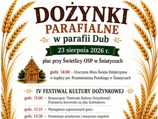 Zapraszamy na dożynki w Śniatyczach