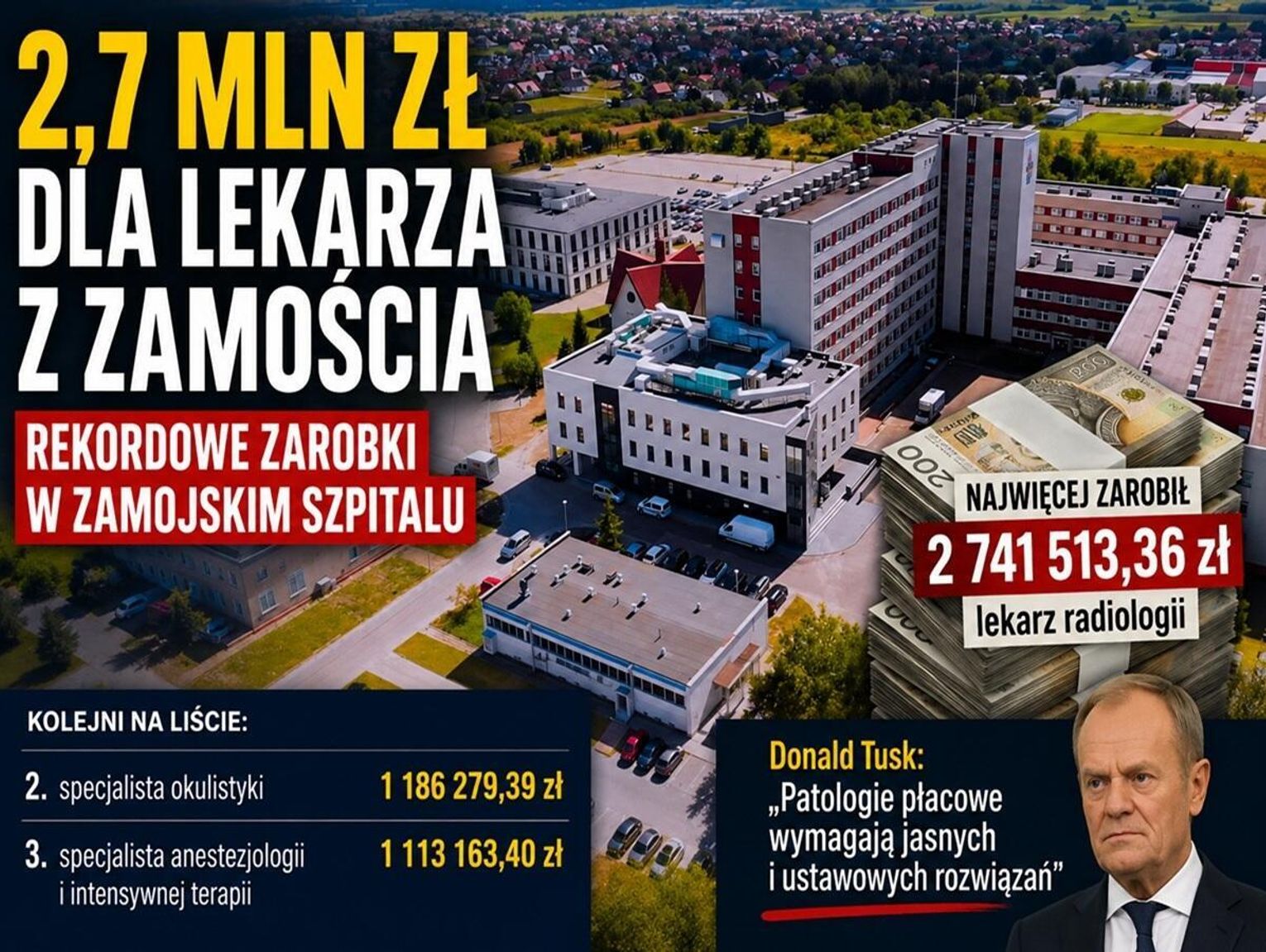 2,7 mln zł dla lekarza z Zamościa