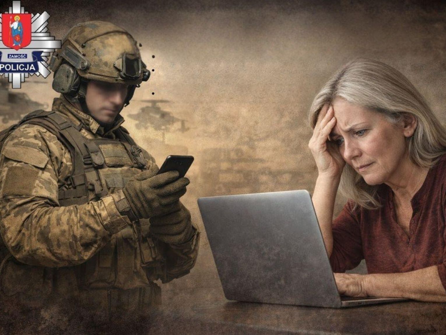 61-latka z powiatu zamojskiego uwierzyła żołnierzowi z USA. Oddała mu 15 tys. zł!