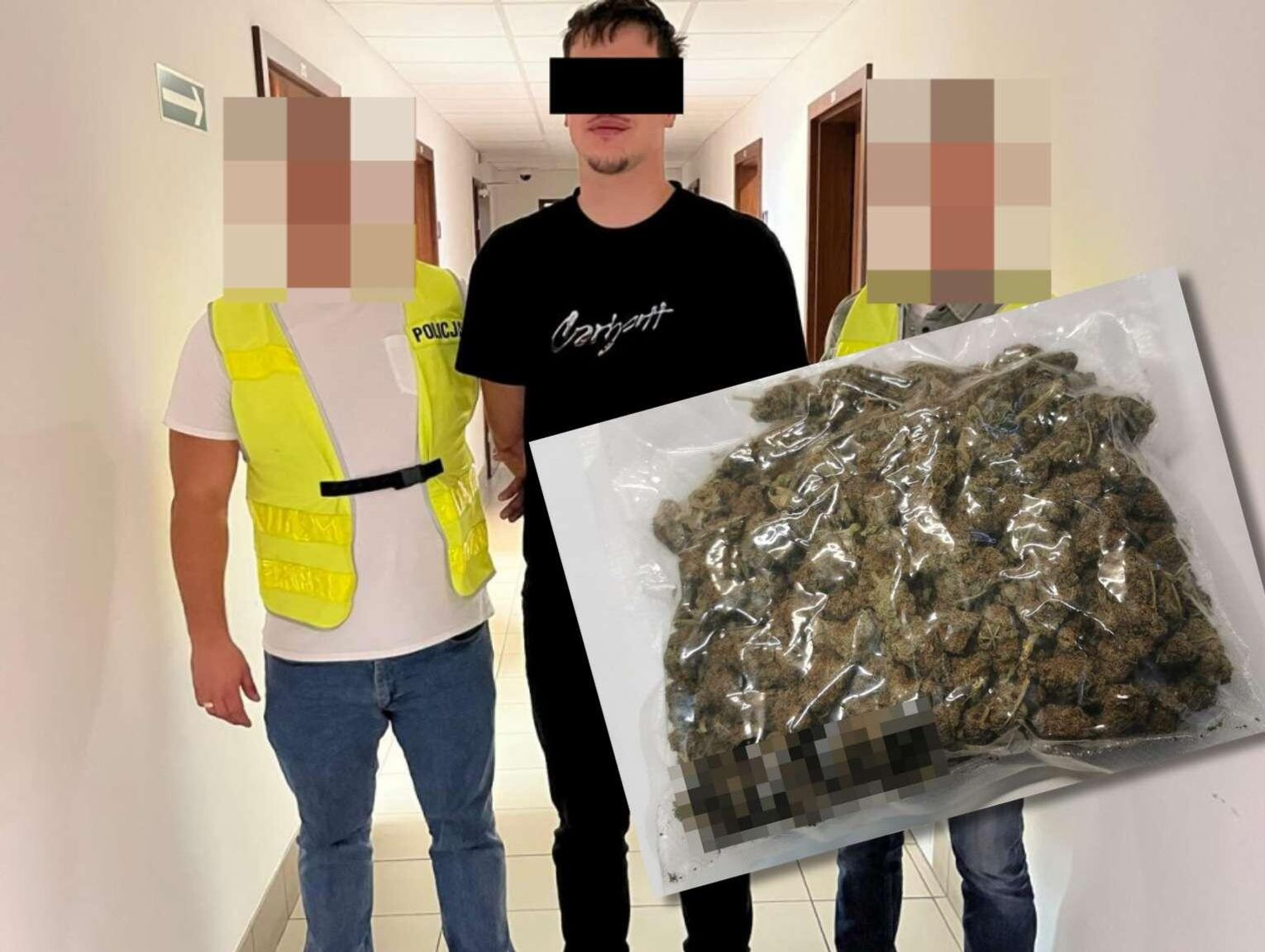 Bełżec: Policja znalazła 800 porcji narkotyków w biurze. 21-latek z gm. Tomaszów Lubelski w areszcie