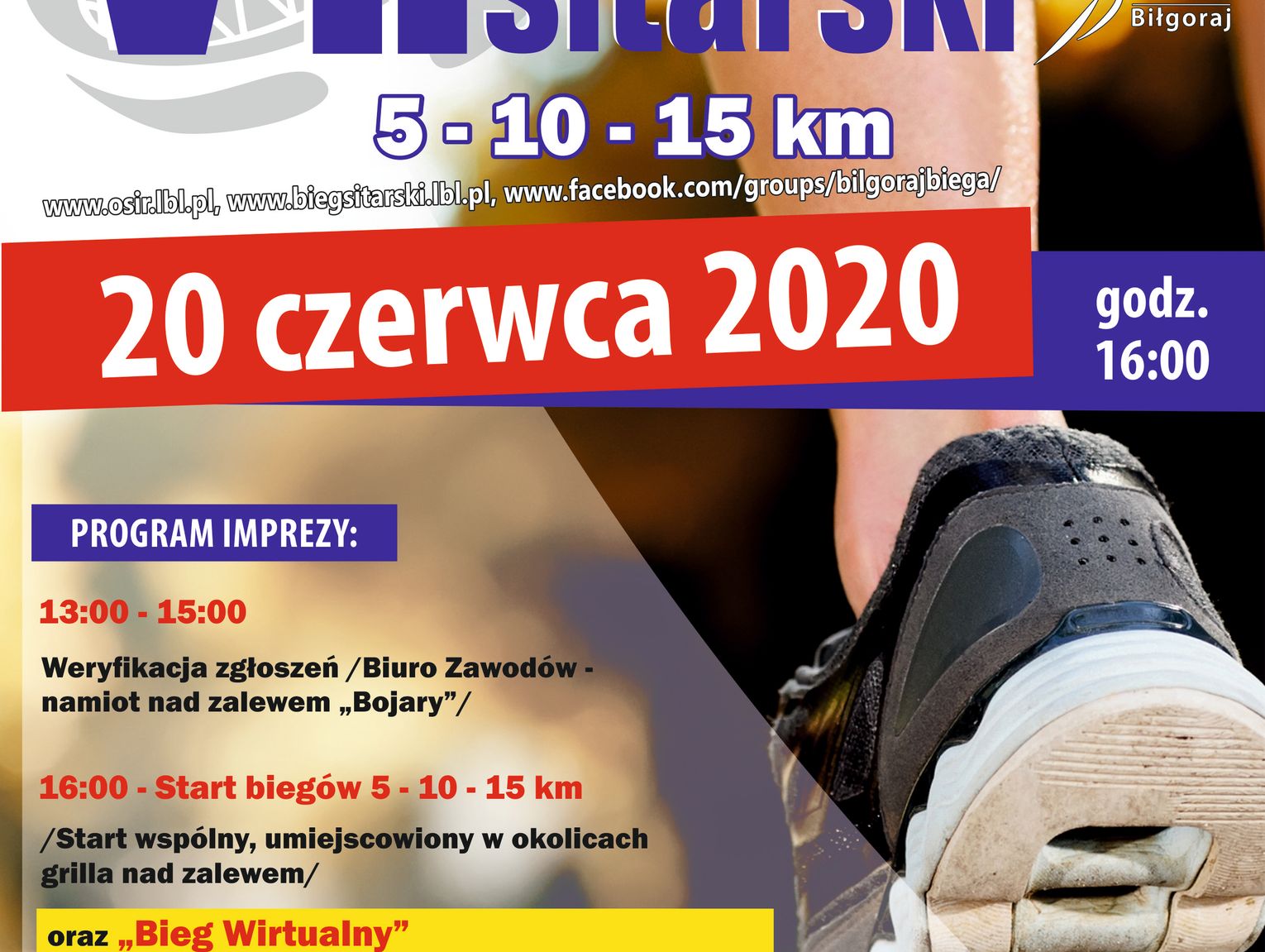 Biłgoraj OSiR zaprasza na Bieg Sitarski