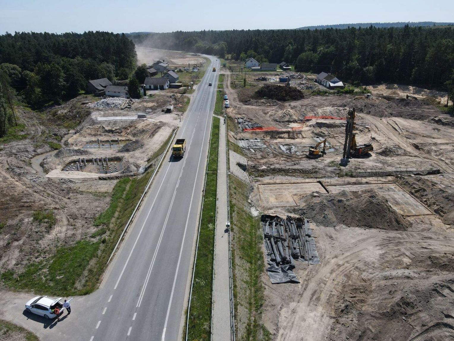 Budują S17 między Tomaszowem Lubelskim a Hrebennem. Zobacz zdjęcia