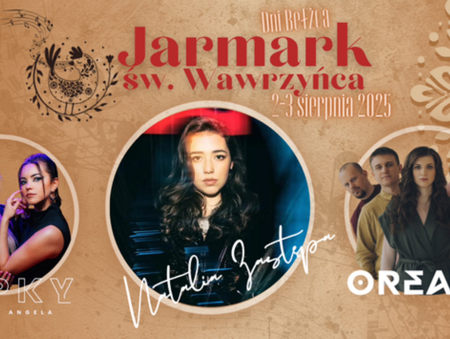 Czas na Jarmark św. Wawrzyńca. Koncert zagrają Natalia Zastępa, Oreada i Topky