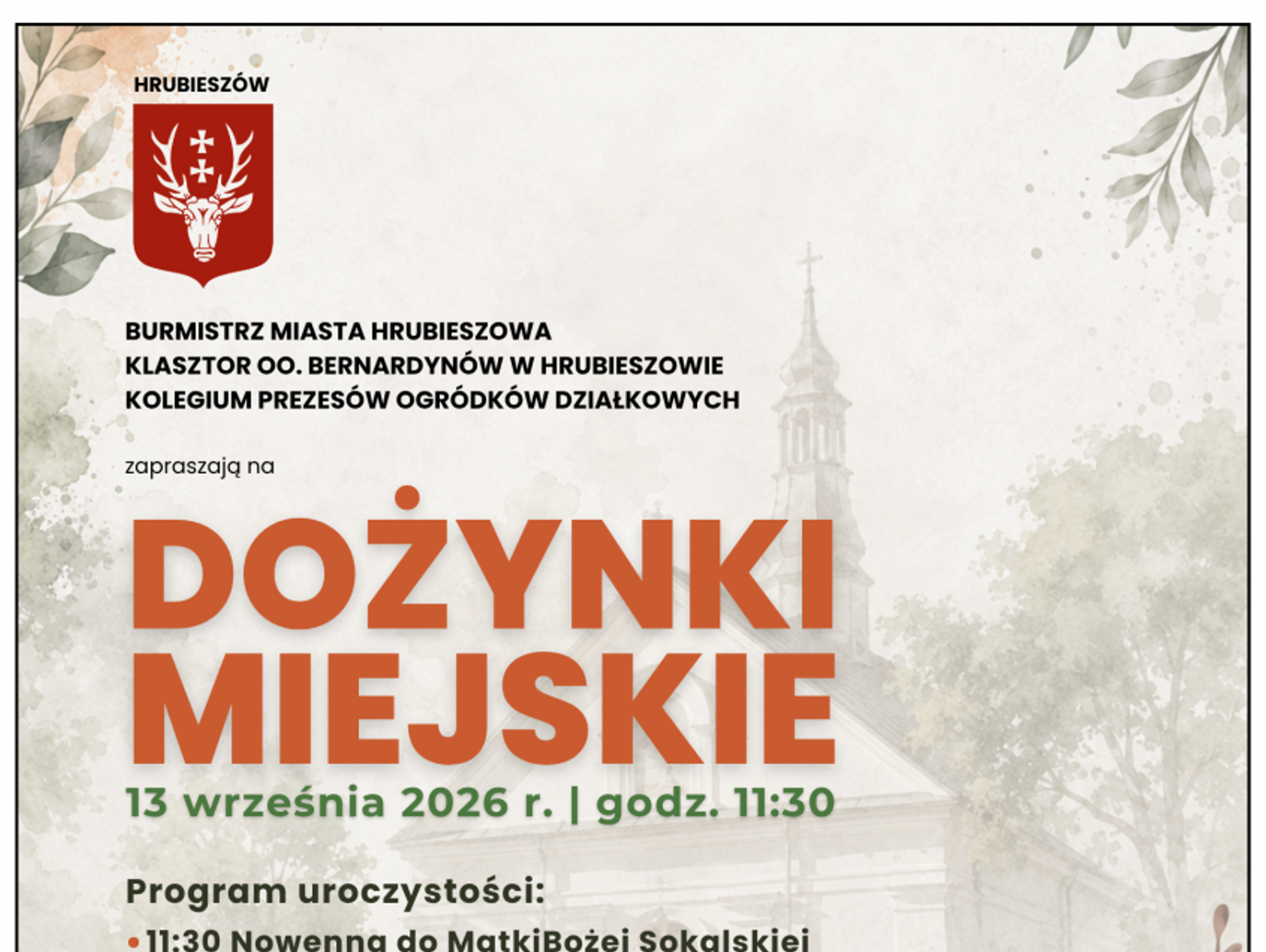 Działkowe Święto Plonów w Hrubieszowie [PROGRAM]