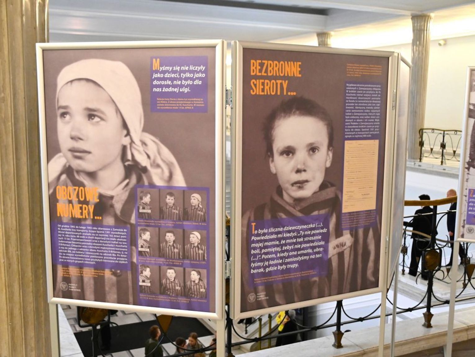 Dzieci Zamojszczyzny na wystawie w Sejmie