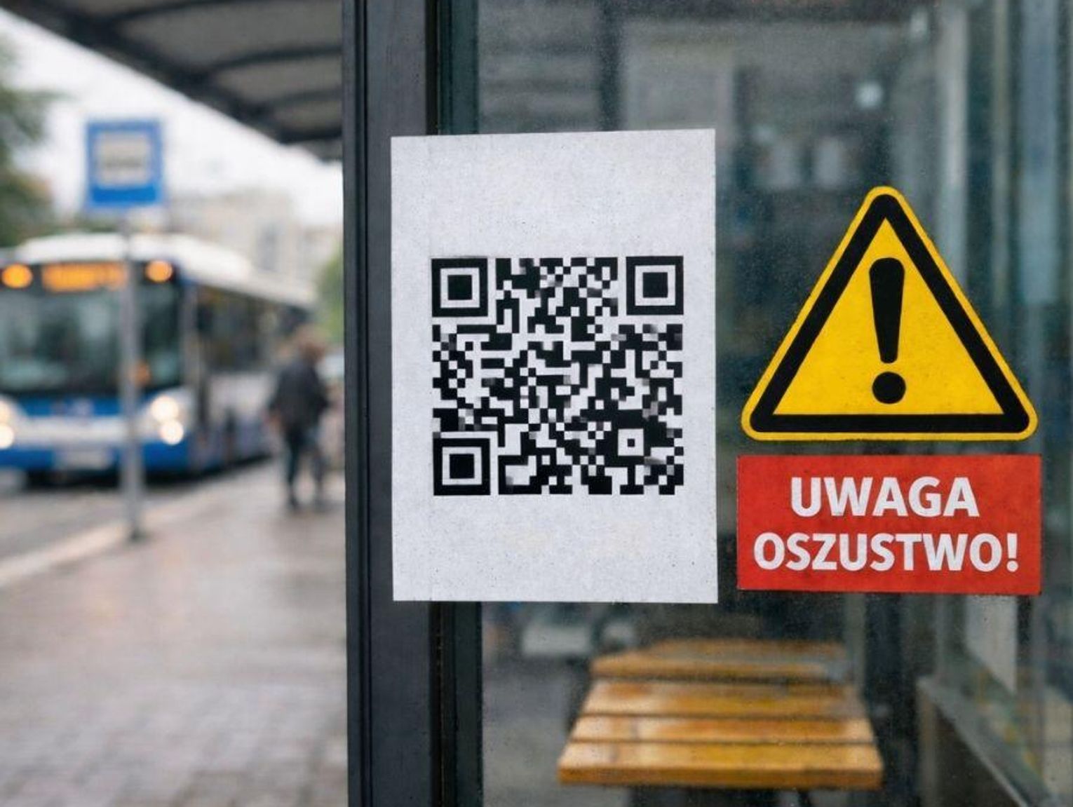 Fałszywe kody QR na przystankach. Ostrzeżenie dla pasażerów