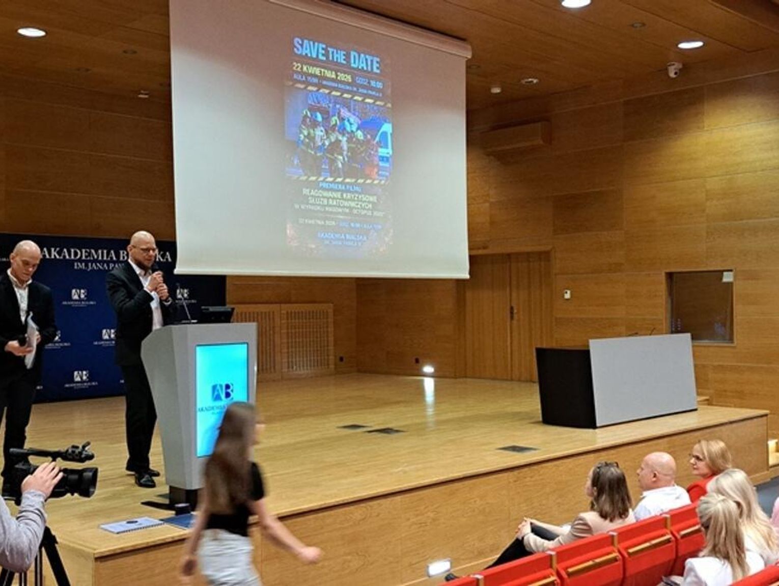 Film o symulacji masowego wypadku wyświetlono na Akademii Bialskiej