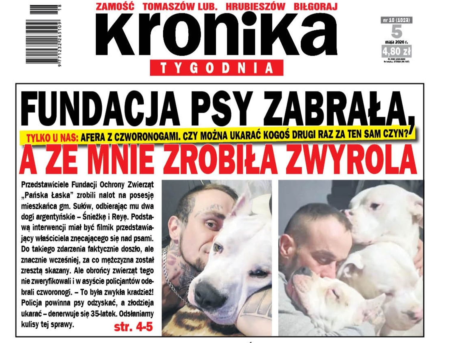 Gm. Sułów: Psy wciąż nie wróciły do właściciela. Sąd zapozna się z zażaleniem Fundacji „Pańska Łaska”