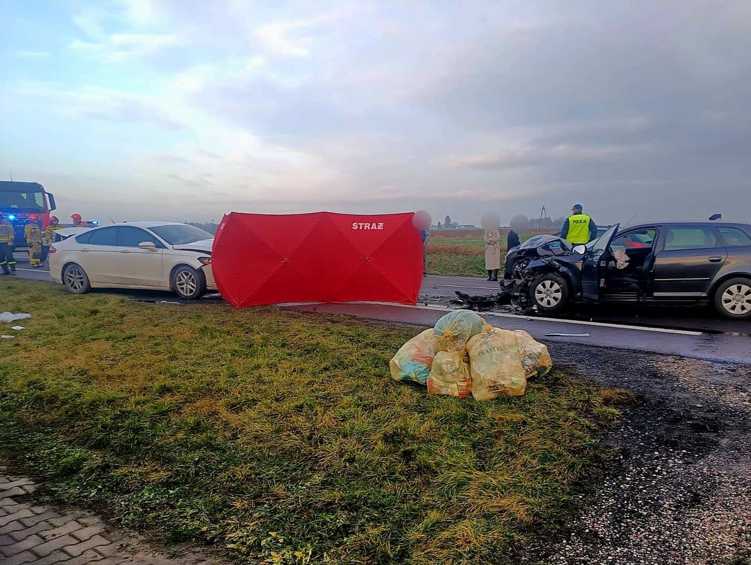 Gm. Szczebrzeszyn: Nie żyje pieszy. Potrąciła go kierująca audi 37-latka z gminy Zamość