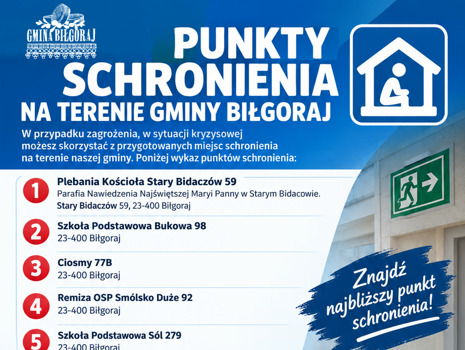 Gmina Biłgoraj ćwiczy procedury na wypadek ataku z powietrza