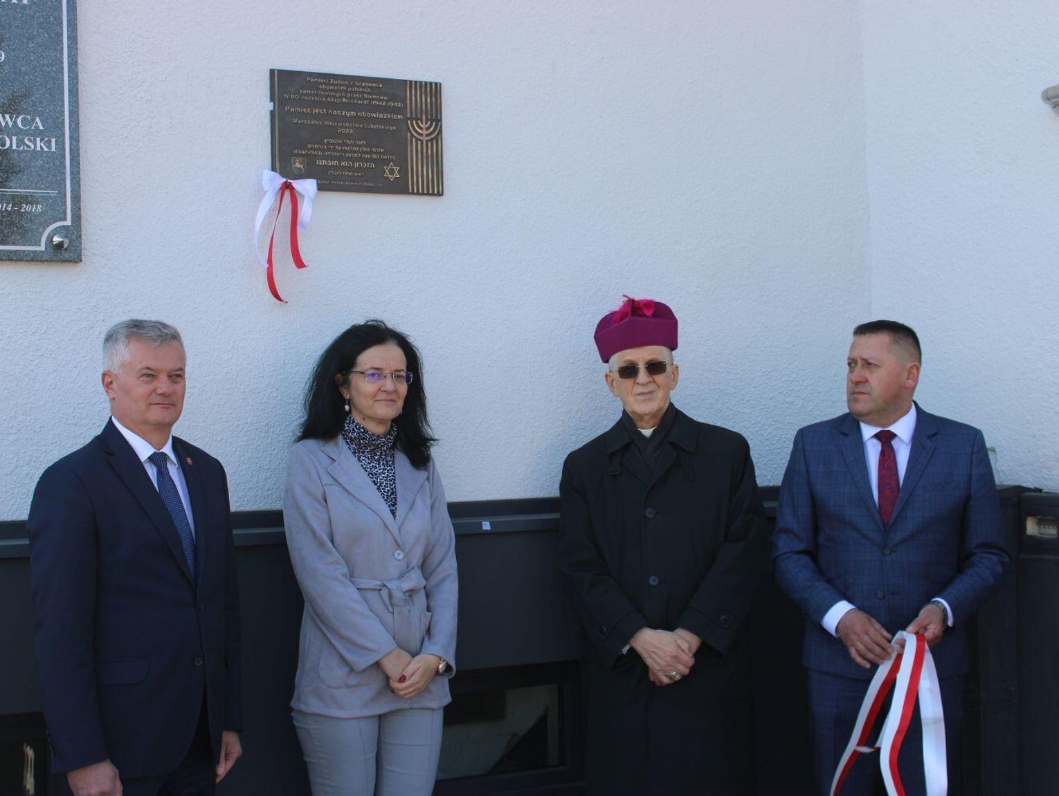 Grabowiec tablicą pamiątkową uczcił ofiary akcji Reinhardt