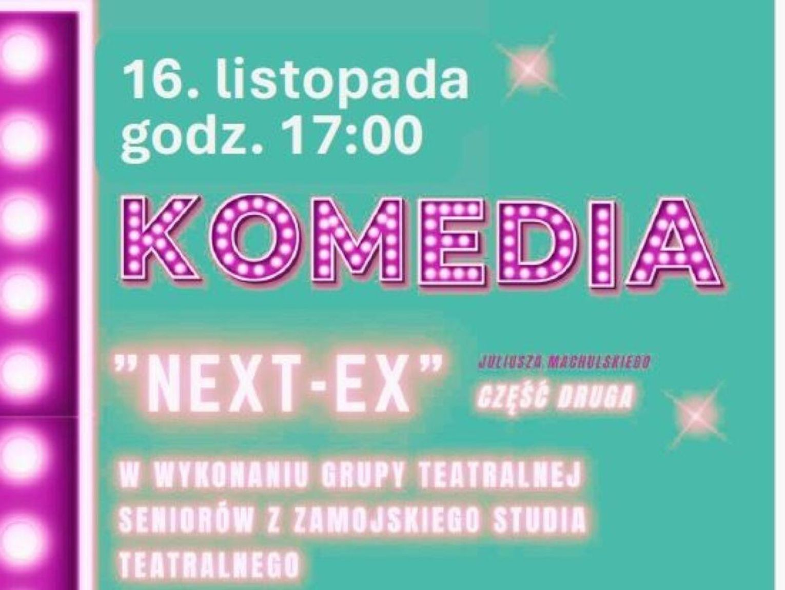 Grupy Teatralnej Seniorów zagra "Next-ex" w Krynicach