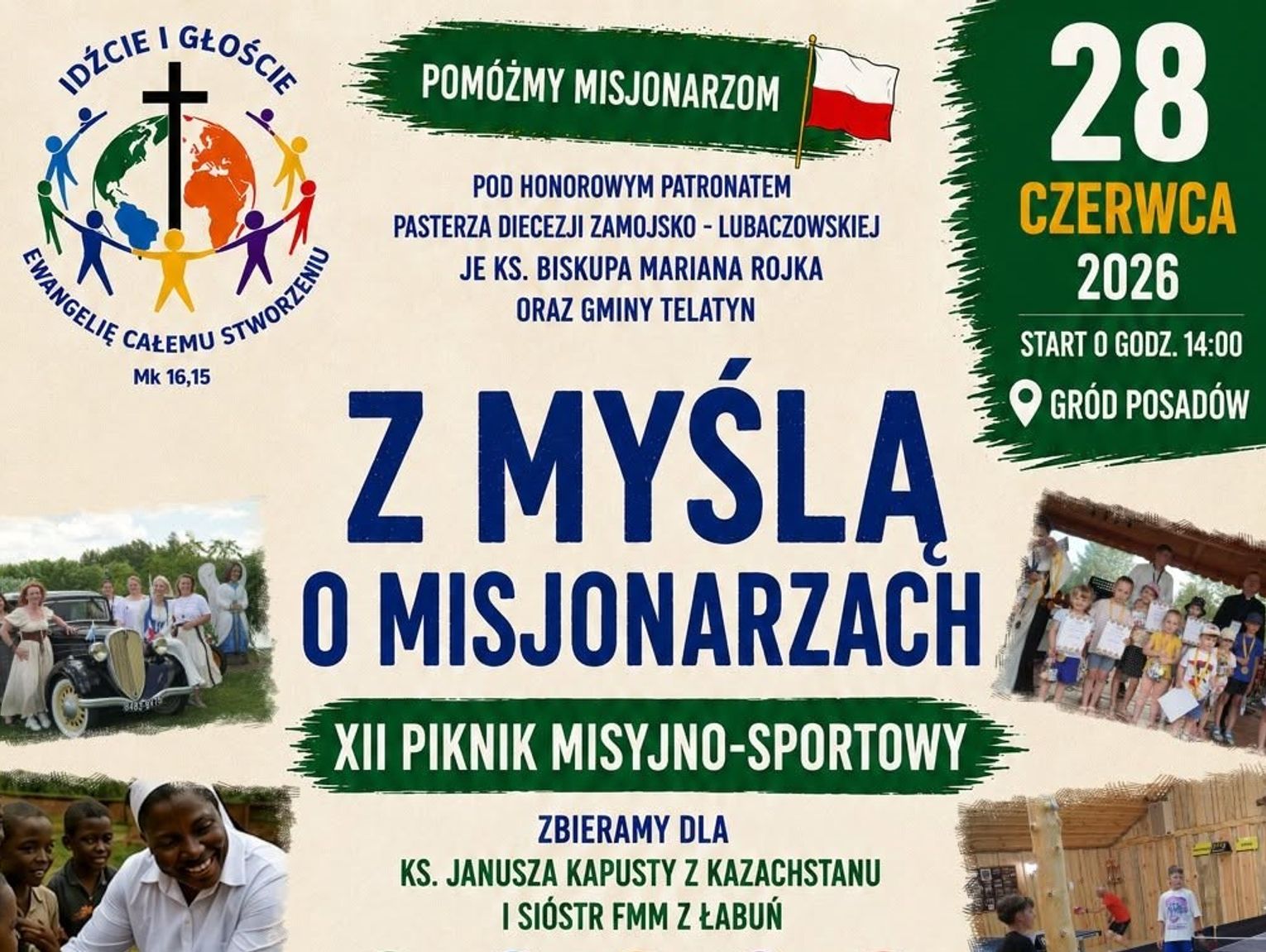 Jacek Kawalec przyjedzie na Piknik Misyjny w gminie Telatyn [PROGRAM WYDARZENIA]