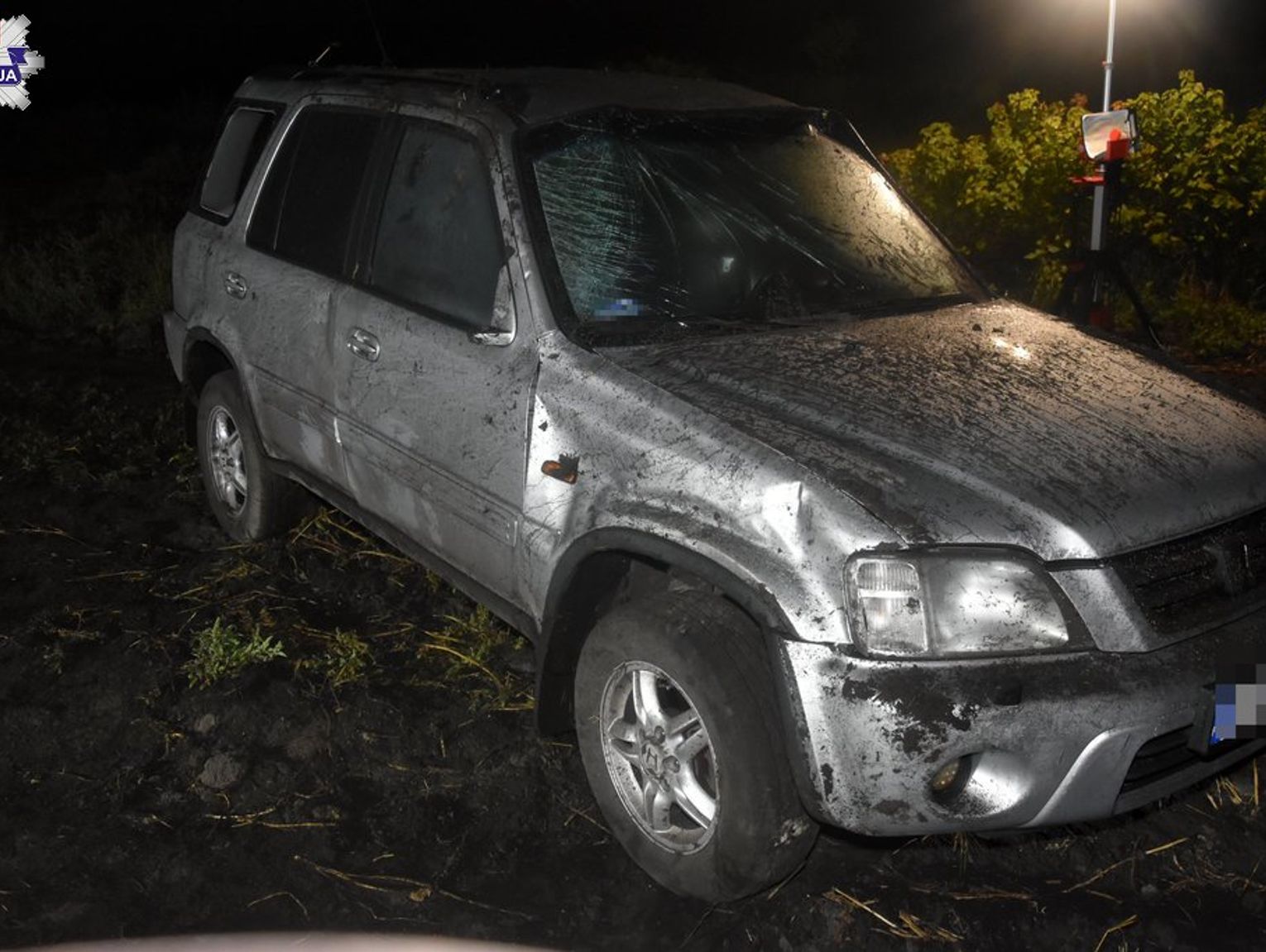 Kalinowice: Dachowanie na polnej drodze, śmierć 43-latka z Zamościa