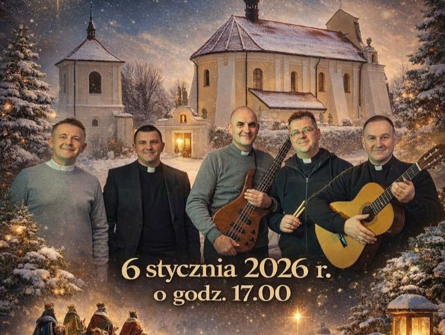 Zespół kapłański Big Bit będzie kolędował w Łabuniach koło Zamościa