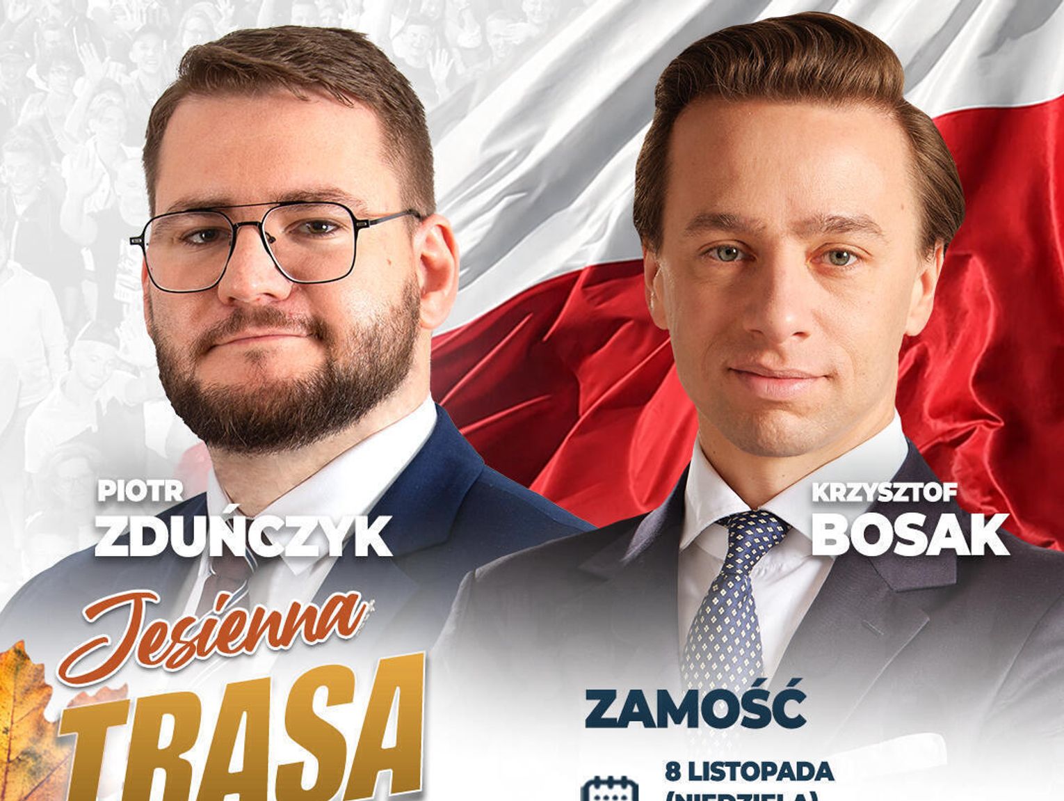 Krzysztof Bosak przyjedzie do Zamościa. Otwarte spotkanie z mieszkańcami już 8 listopada
