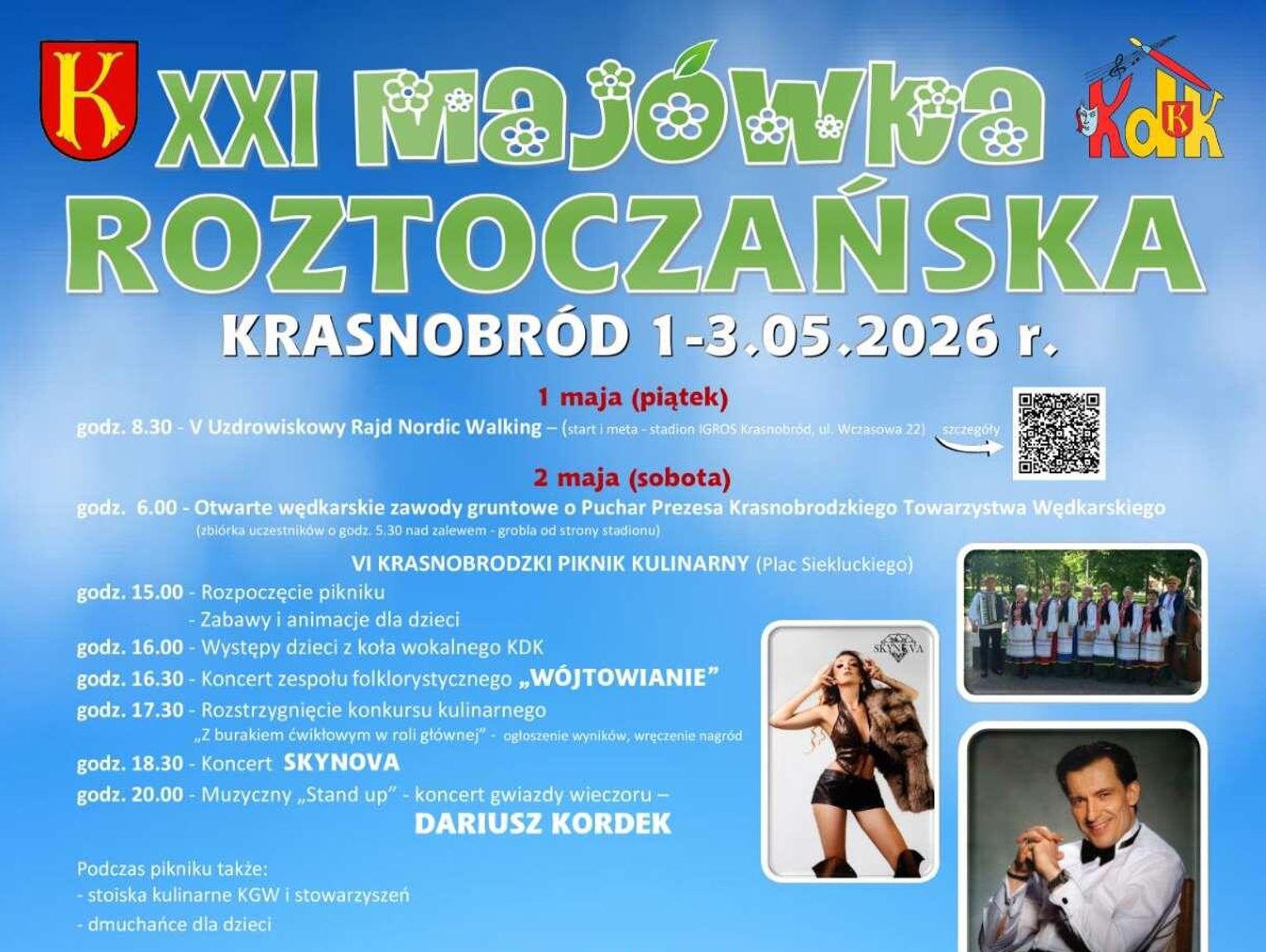 Majówka Roztoczańska w Krasnobrodzie. Trzy dni atrakcji, koncertów i rodzinnej zabawy