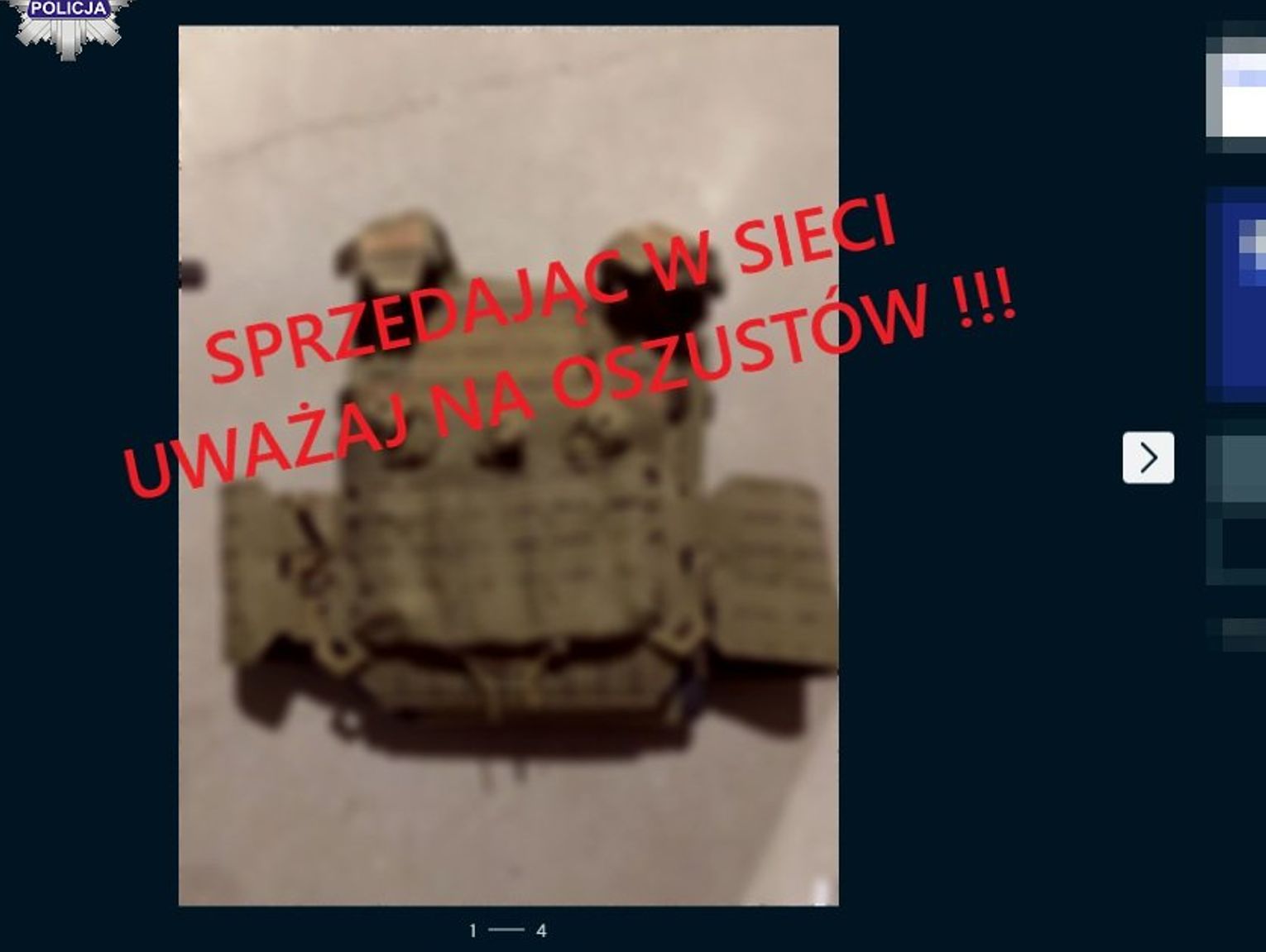 Miał sprzedać kamizelkę. Po telefonie zwiększył limit przelewów i zatwierdził przelewy i stracił 9 tys.