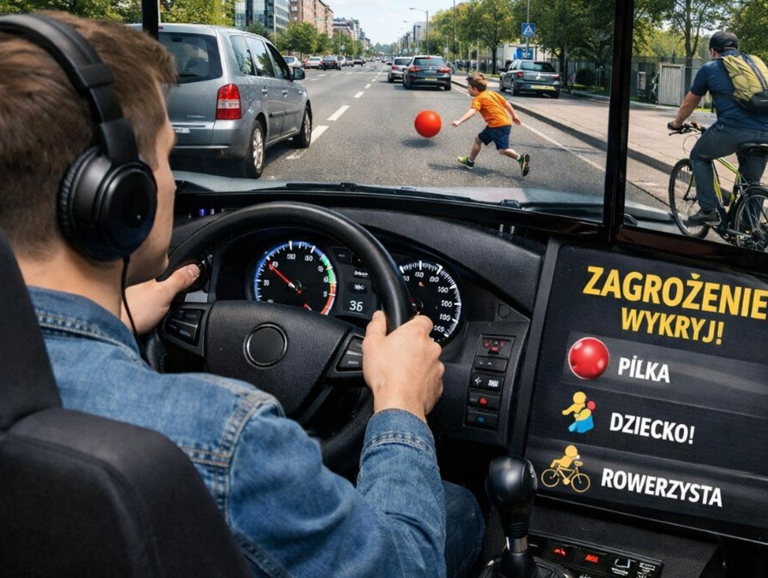 Nowy test dla kierowców. Sprawdzą czas reakcji na zagrożenie