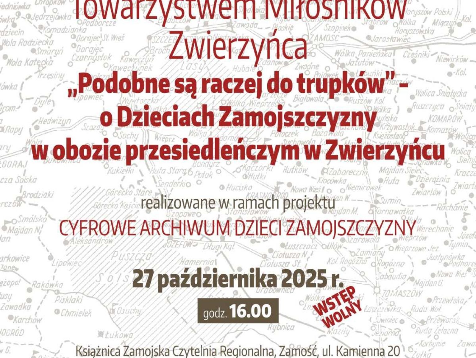 O dzieciach Zamojszczyzny w obozie przesiedleńczym w Zwierzyńcu. „Podobne są raczej do trupków”