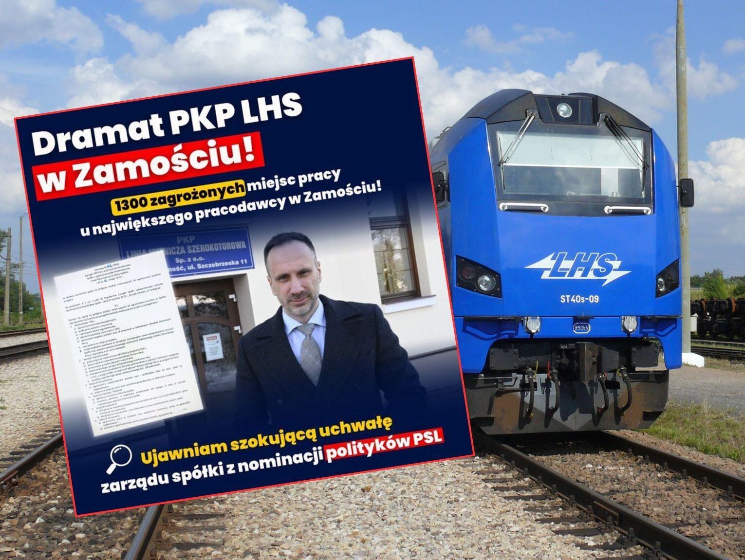 Poseł Kowalski kontra PKP LHS. Spółka komentuje "brak programu naprawczego i katalog cięć"