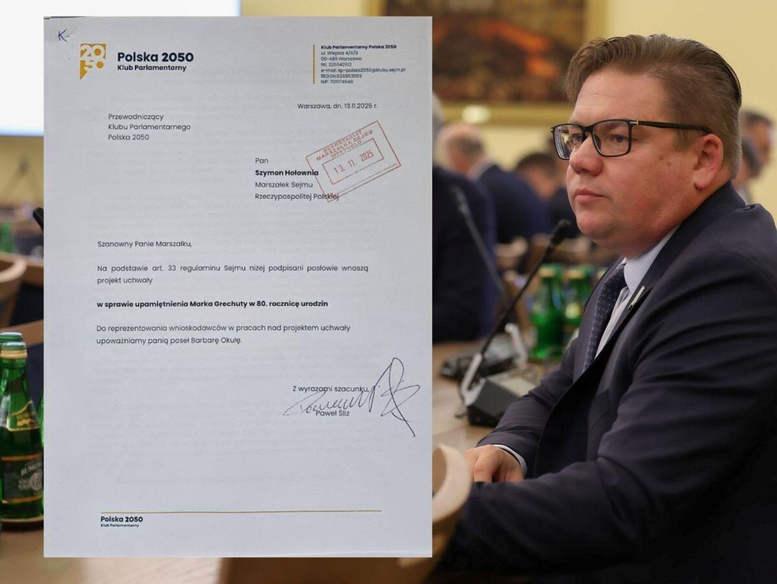 Posłowie Klubu Parlamentarnego Polska 2050 chcą upamiętnić Marka Grechutę