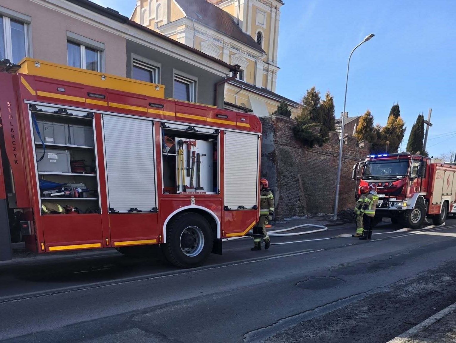 Pożar budynku mieszkalnego w Szczebrzeszynie